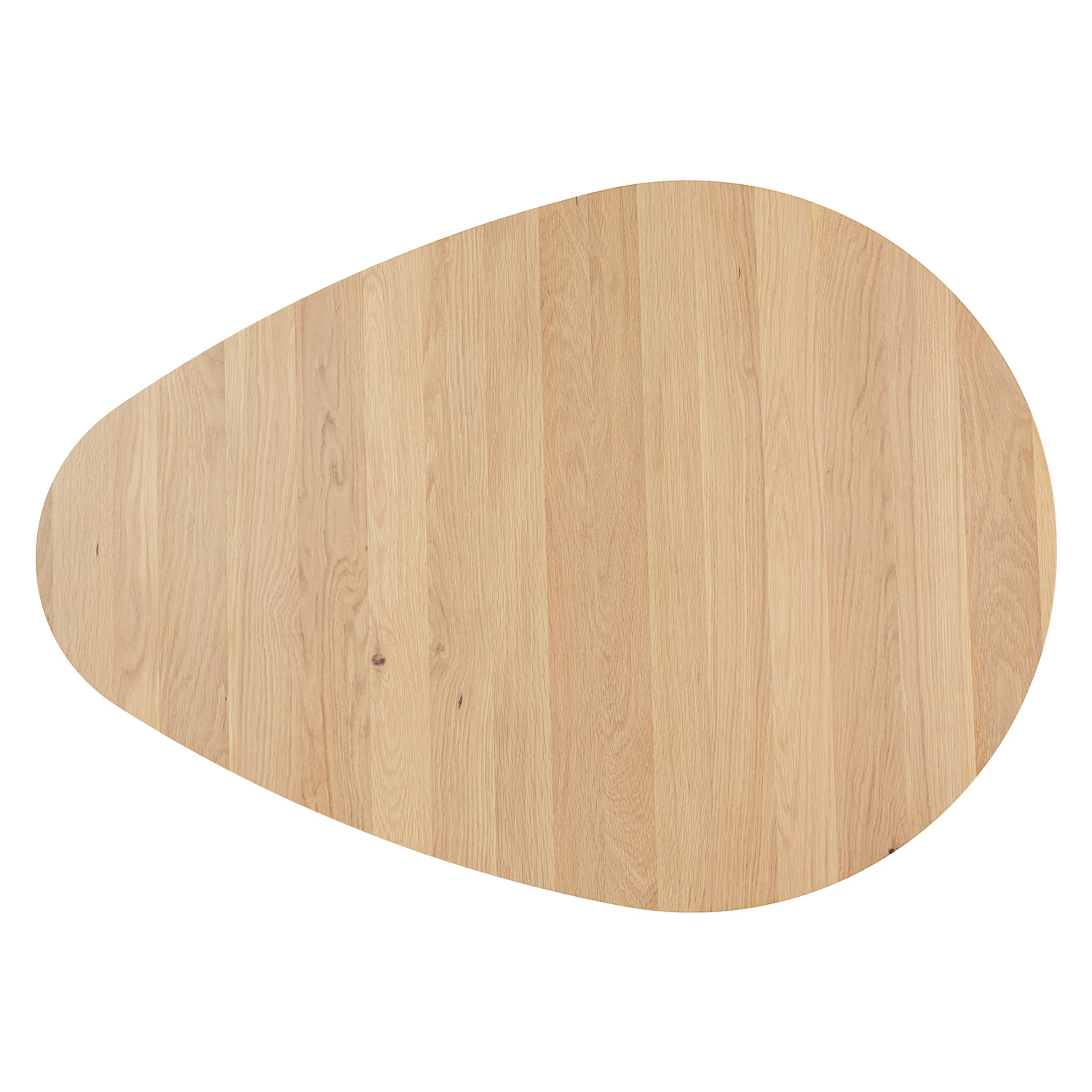 Amoeba 42.5" White Oak Coffee Table - Modern Design