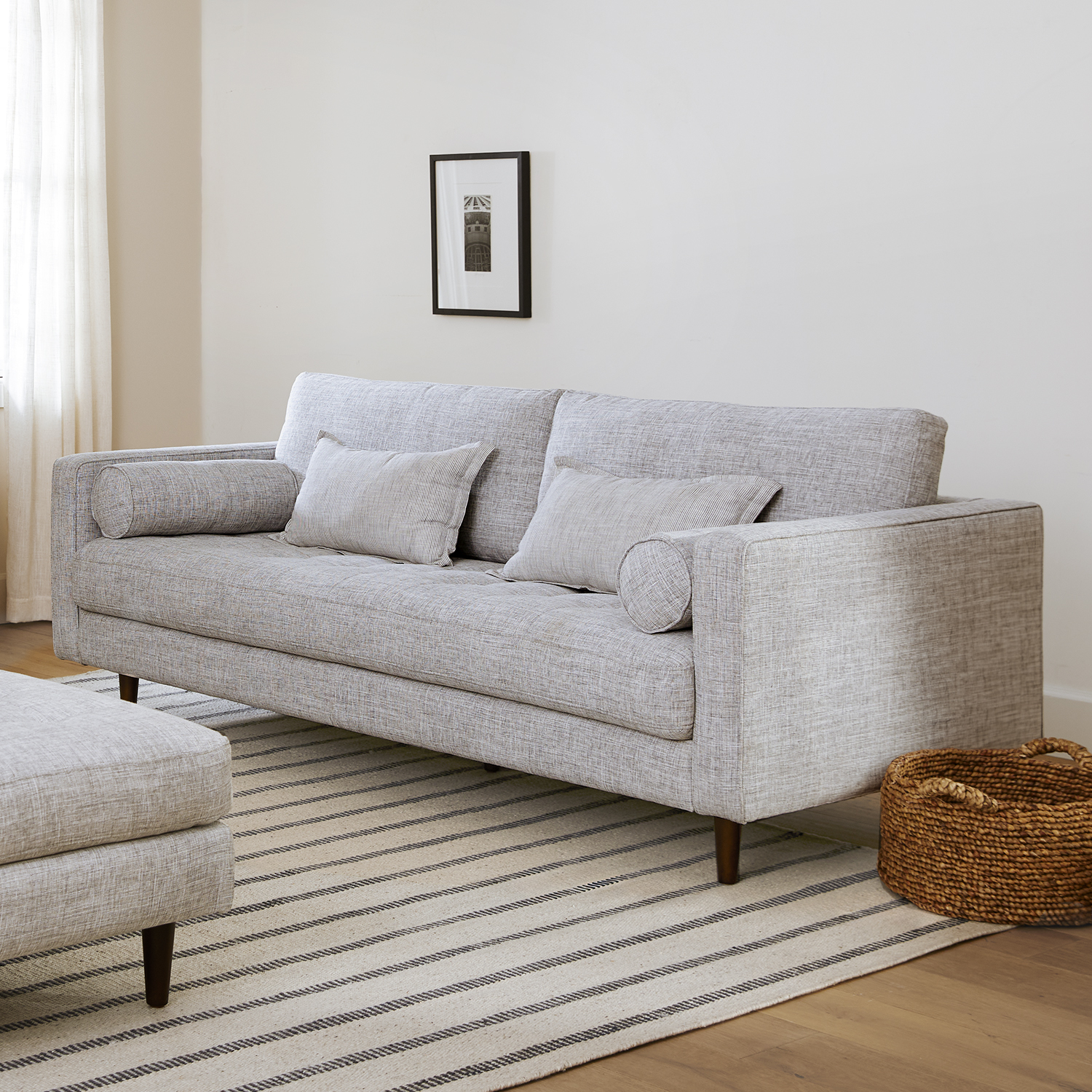 Sven Stone Gray Tufted Sofa | Article