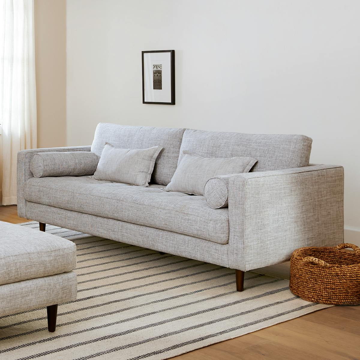 Sven Stone Gray Tufted Sofa | Article