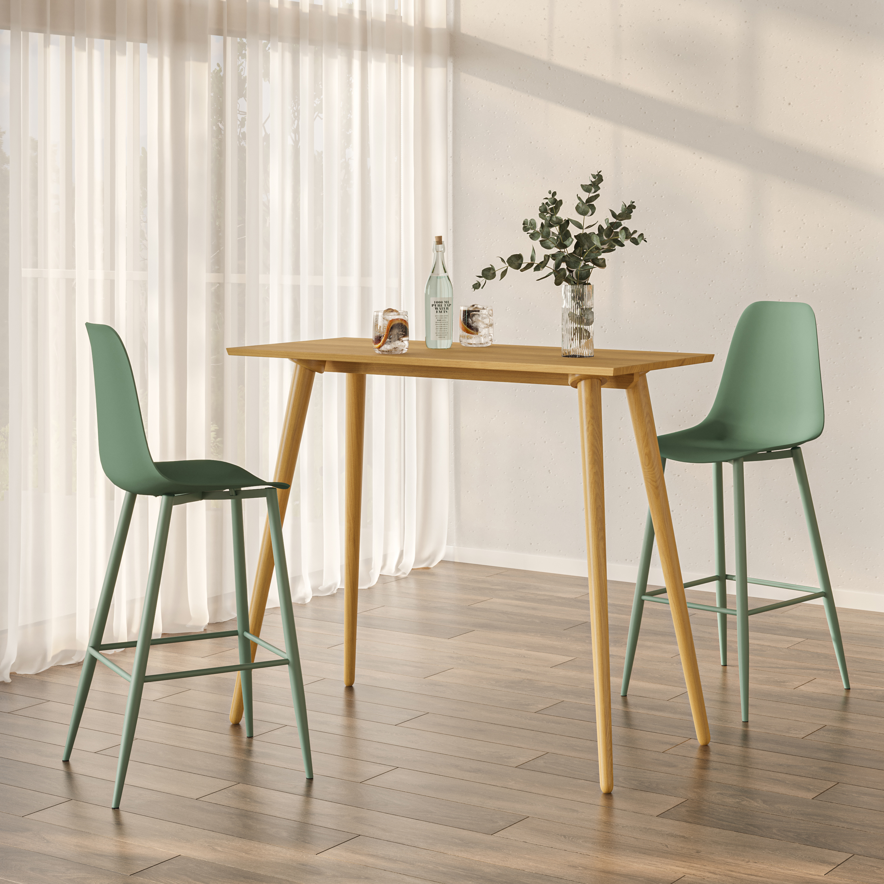 Seno Rectangular Oak Wood Bar Table | Article