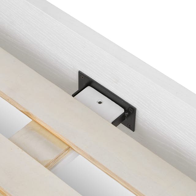 White Ash KingSized Platform Bed Frame Basi Collection Article