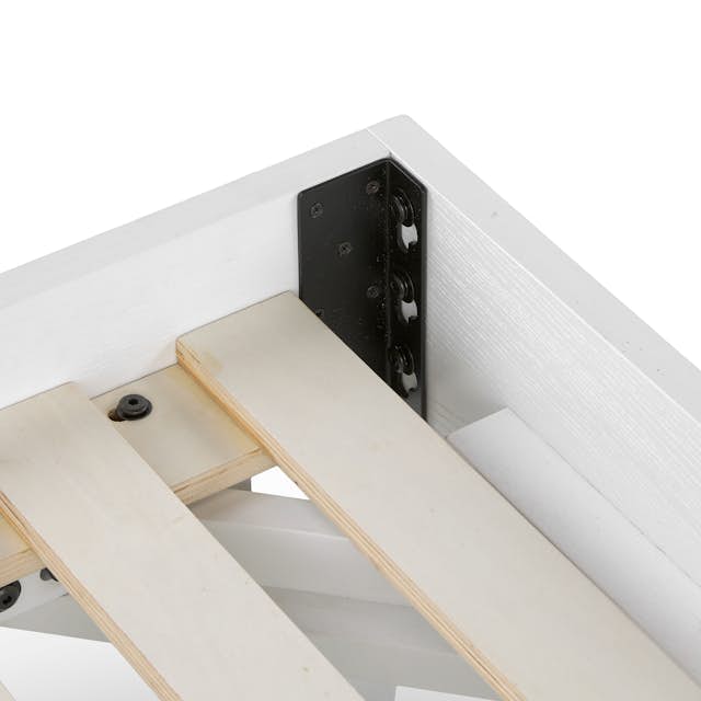 White Ash KingSized Platform Bed Frame Basi Collection Article