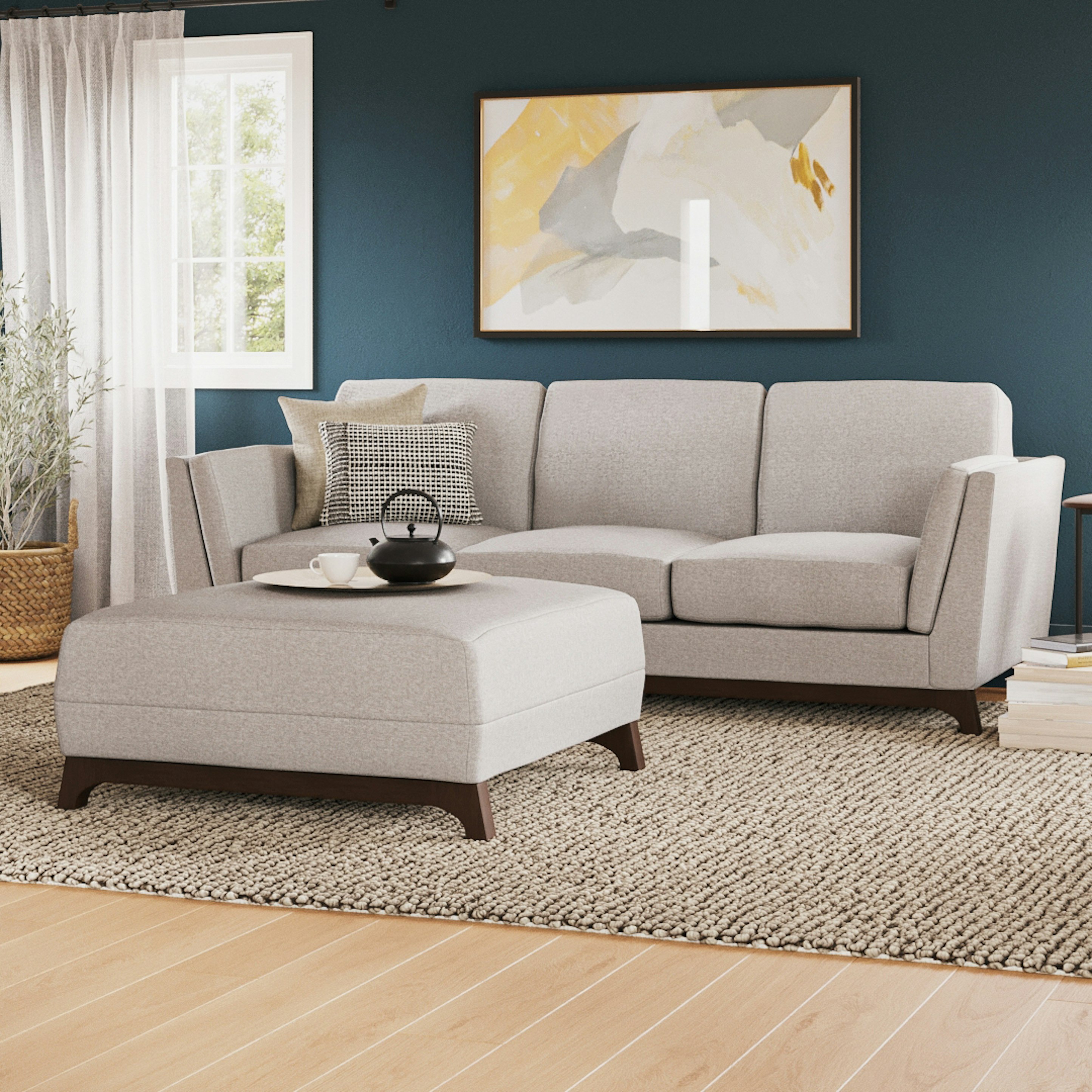 Ceni 83" Sofa - Chalk Gray by Article