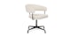 Renna Ivory Bouclé Office Chair - Gallery View 1 of 9.