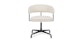 Renna Ivory Bouclé Office Chair - Gallery View 3 of 9.