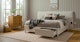 Pactera White Wash Ash King Storage Bed - Gallery View 3 of 16.