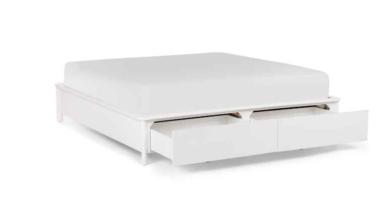 Pactera White Wash Ash King Storage Bed - Primary View 1 of 16 (Open Fullscreen View).