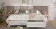 Pactera White Wash Ash King Storage Bed - Gallery View 2 of 16.