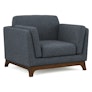 Ceni 39" Lounge Chair - Denim Blue