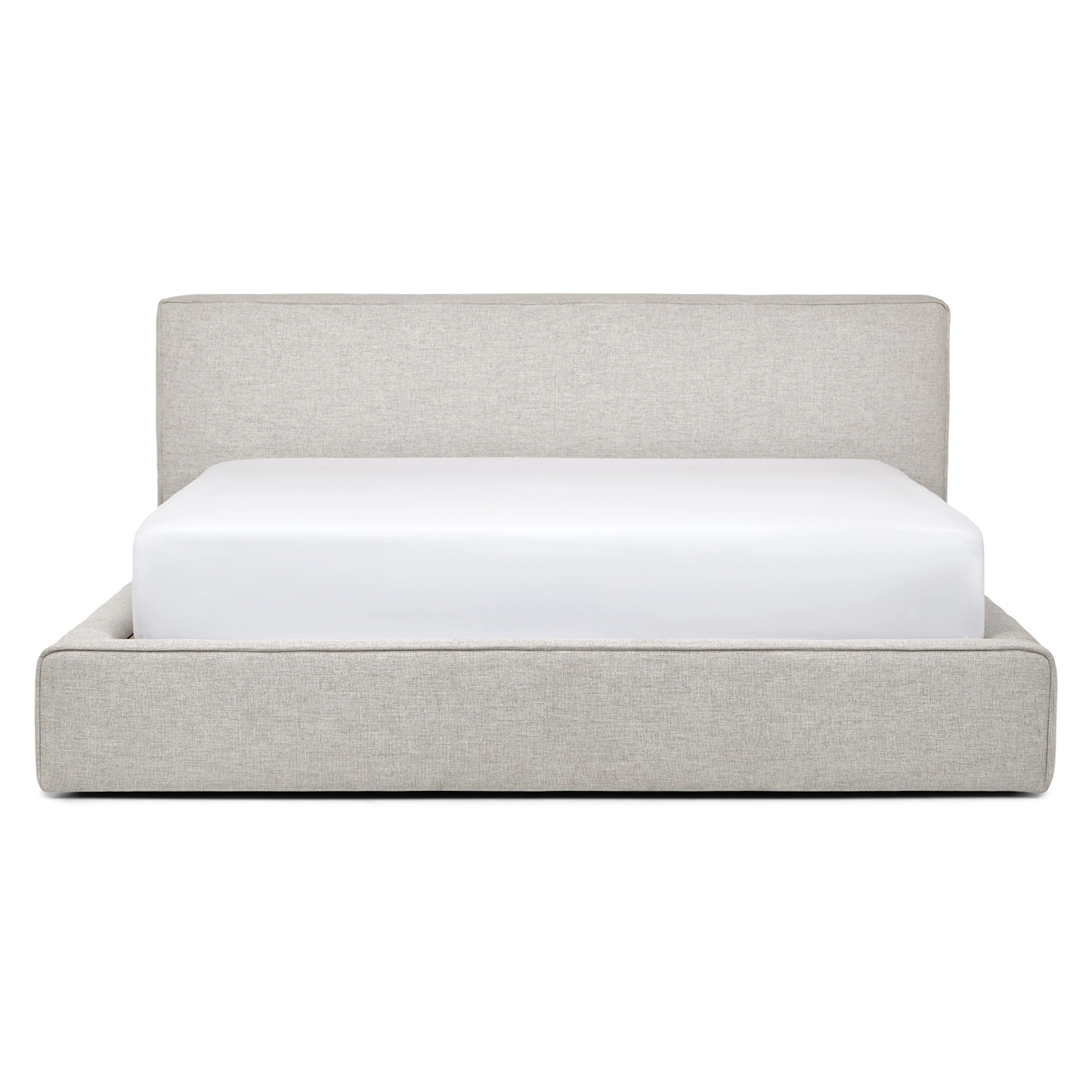 Cigar King Upholstered Storage Bed - Birch Ivory
