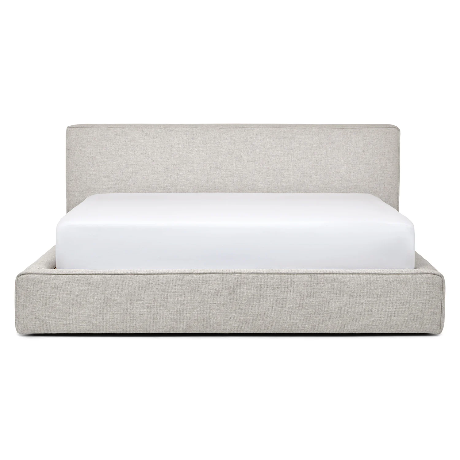 Cigar King Upholstered Storage Bed - Birch Ivory