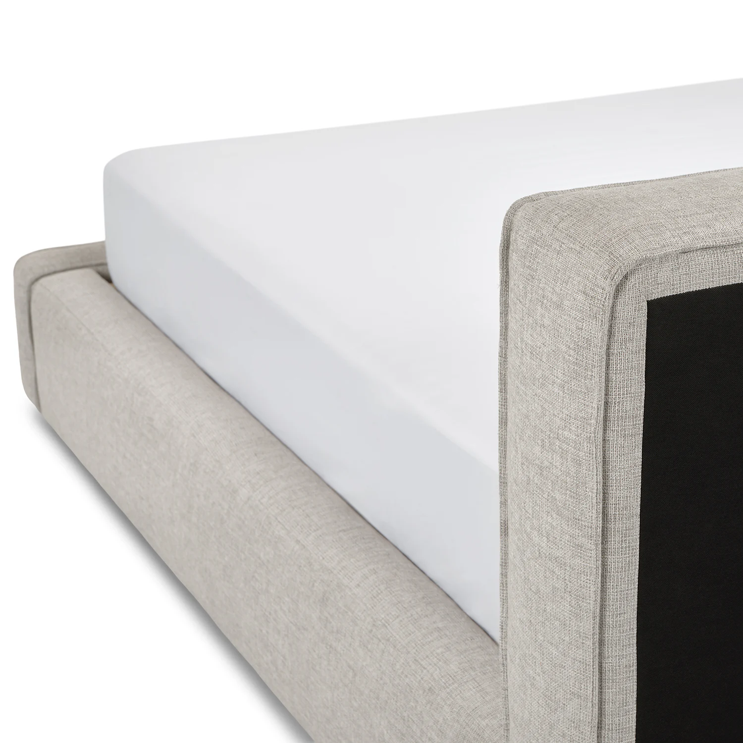 Cigar King Upholstered Storage Bed - Birch Ivory