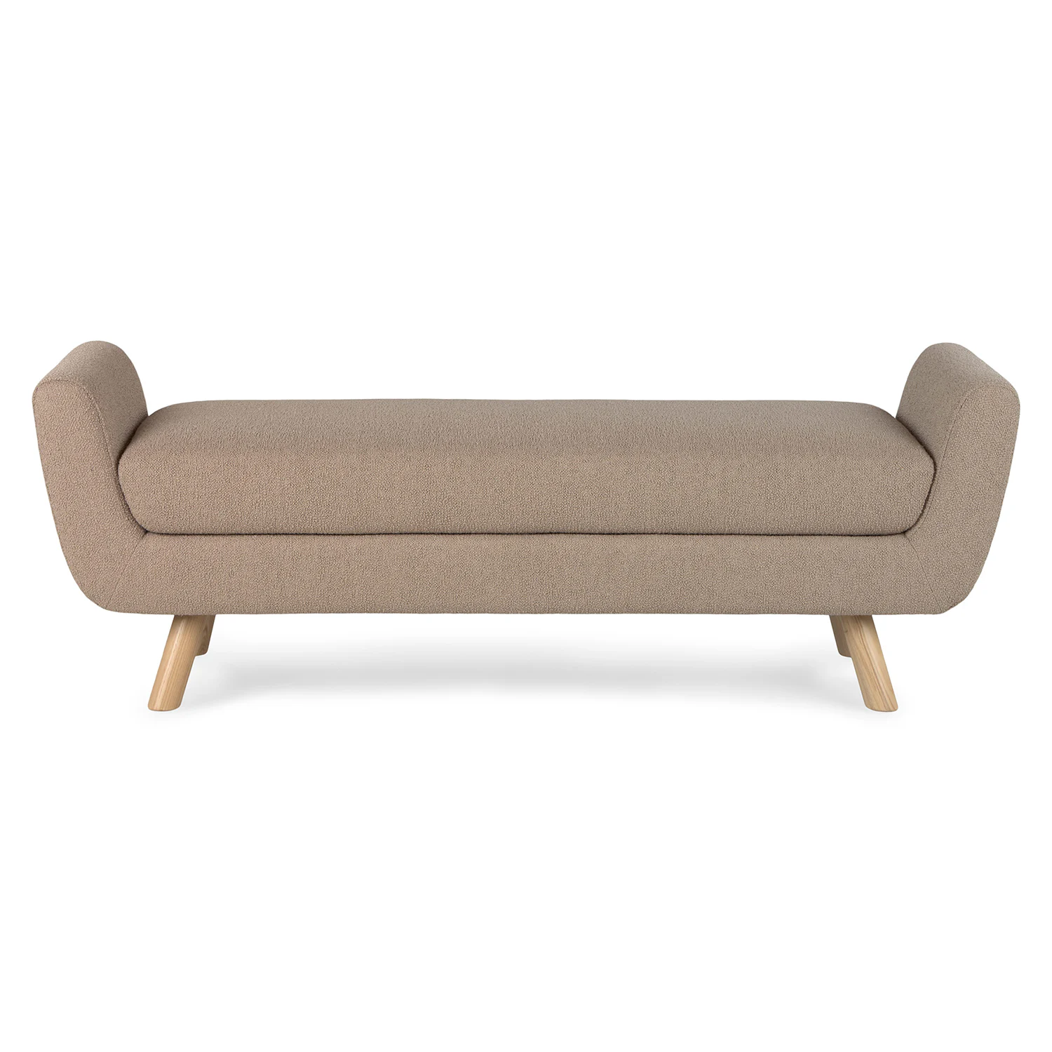 Gabriola 60" Bench - Sandstone Wool Bouclé