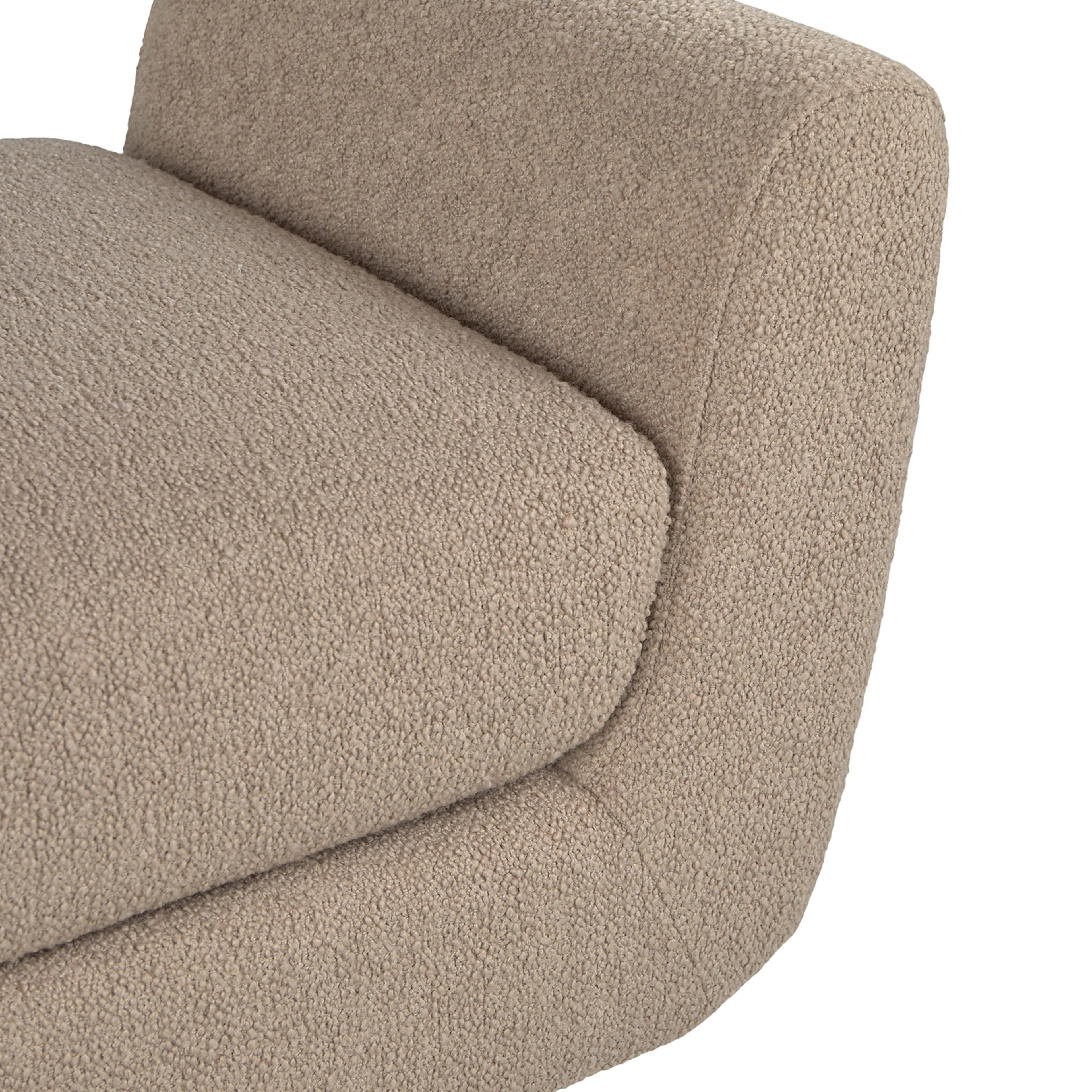 Gabriola 60" Bench - Sandstone Wool Bouclé