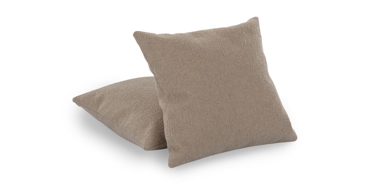 Gabriola Sandstone Wool Bouclé Pillow Set - Primary View 1 of 8 (Open Fullscreen View).