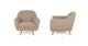 Gabriola Sandstone Wool Bouclé Lounge Chair - Gallery View 11 of 11.