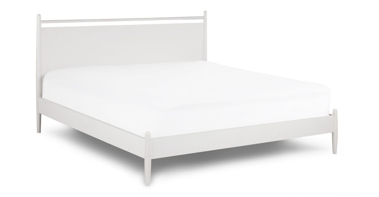 Lenia Panel White King Bed - Primary View 1 of 14 (Open Fullscreen View).