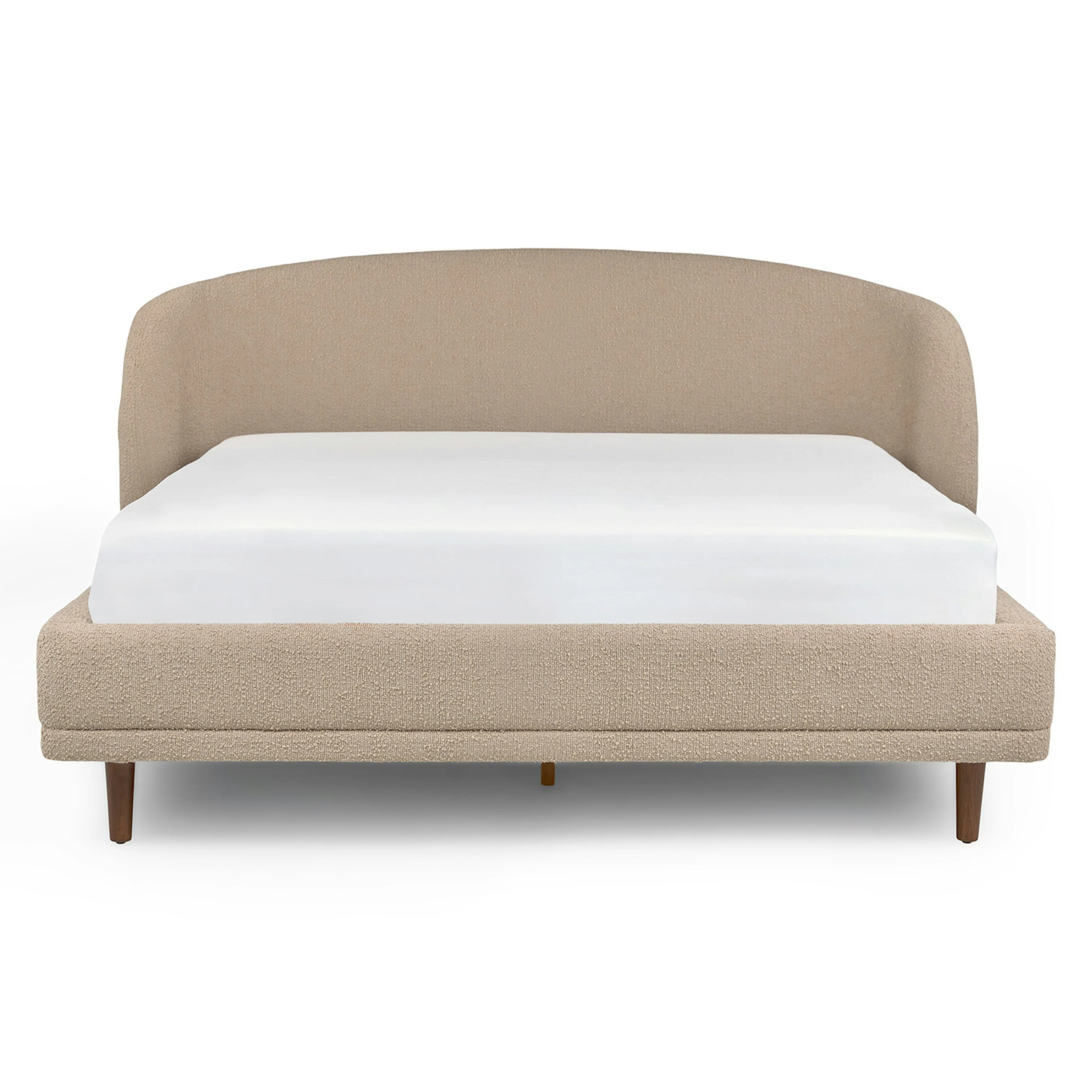 Kayra Queen Upholstered Bed - Lunaria Sandstone Bouclé