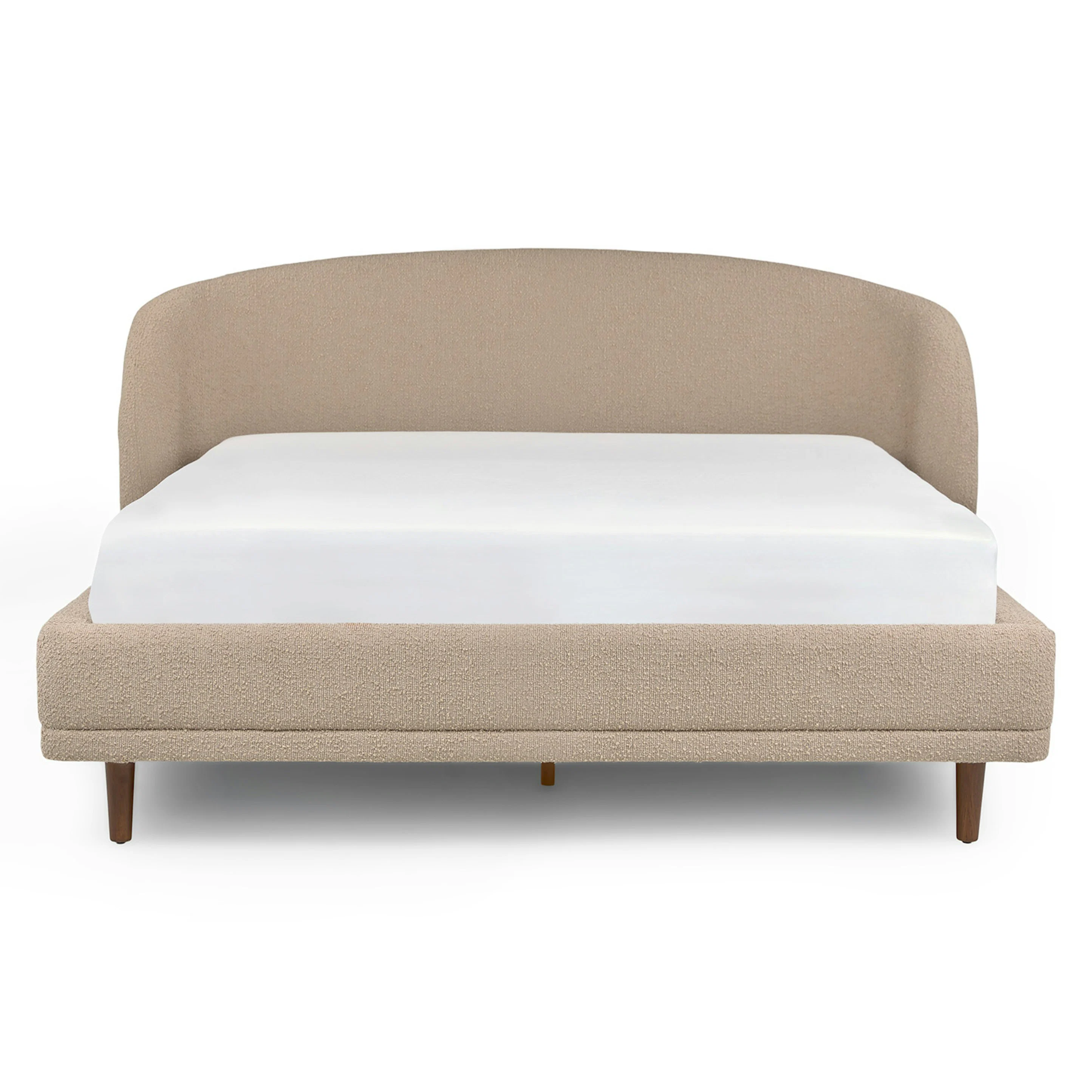 Kayra Queen Upholstered Bed - Lunaria Sandstone Bouclé