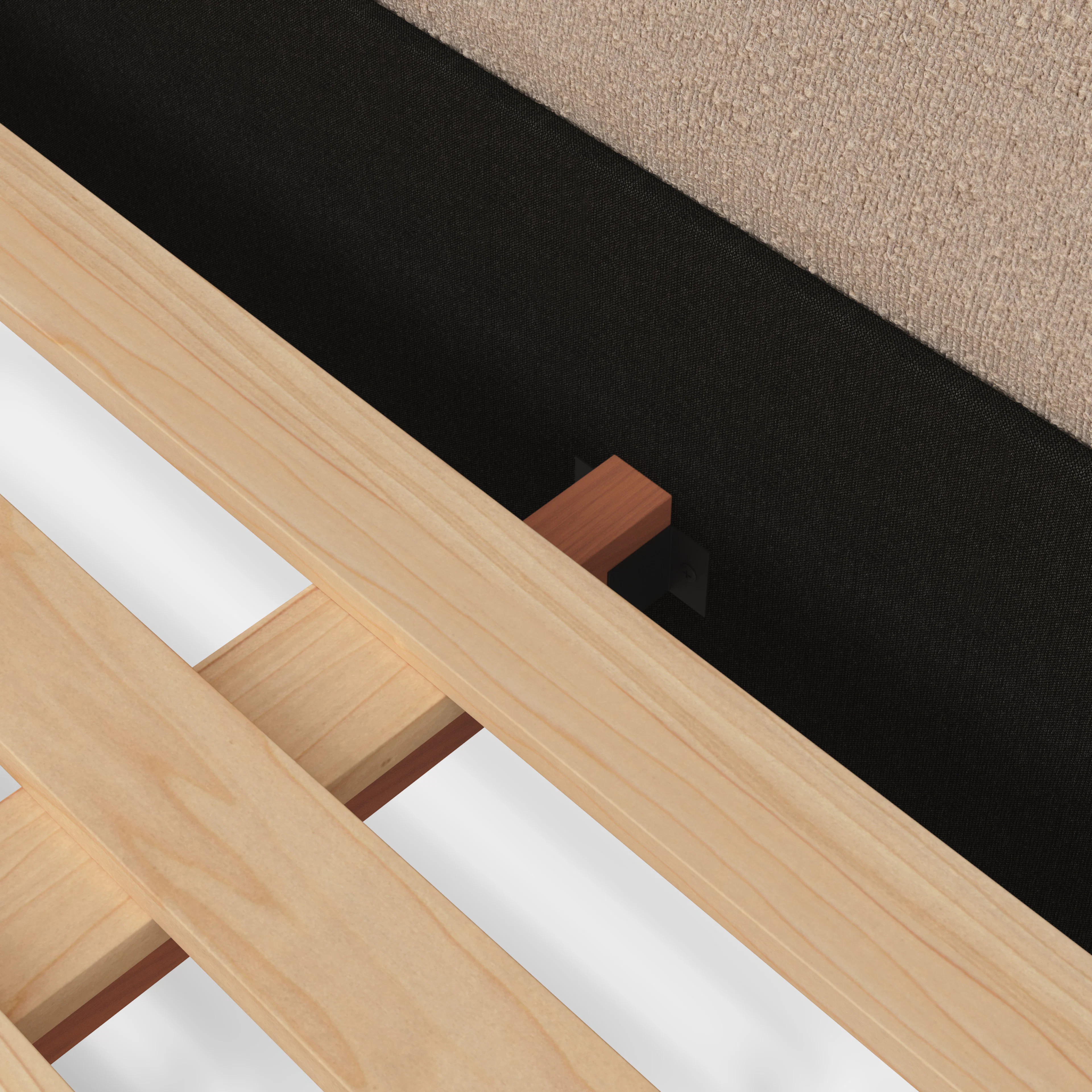 Kayra Queen Upholstered Bed - Lunaria Sandstone Bouclé