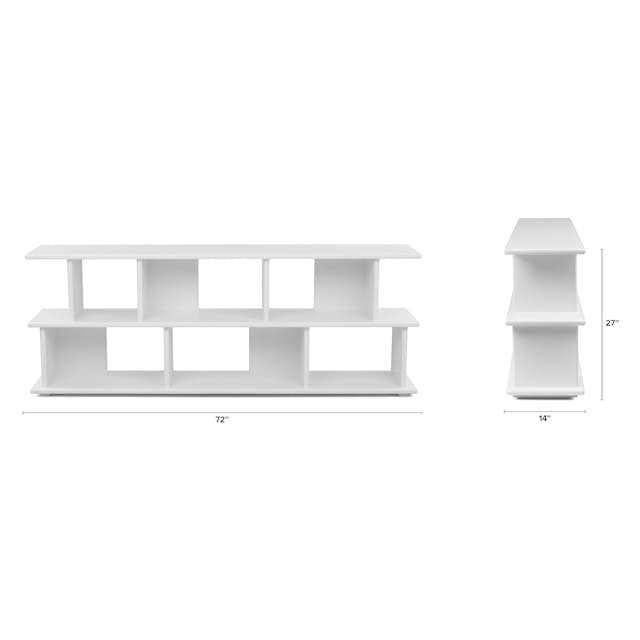 Lafora Ash Wood Bookcase w/ Open Storage Article