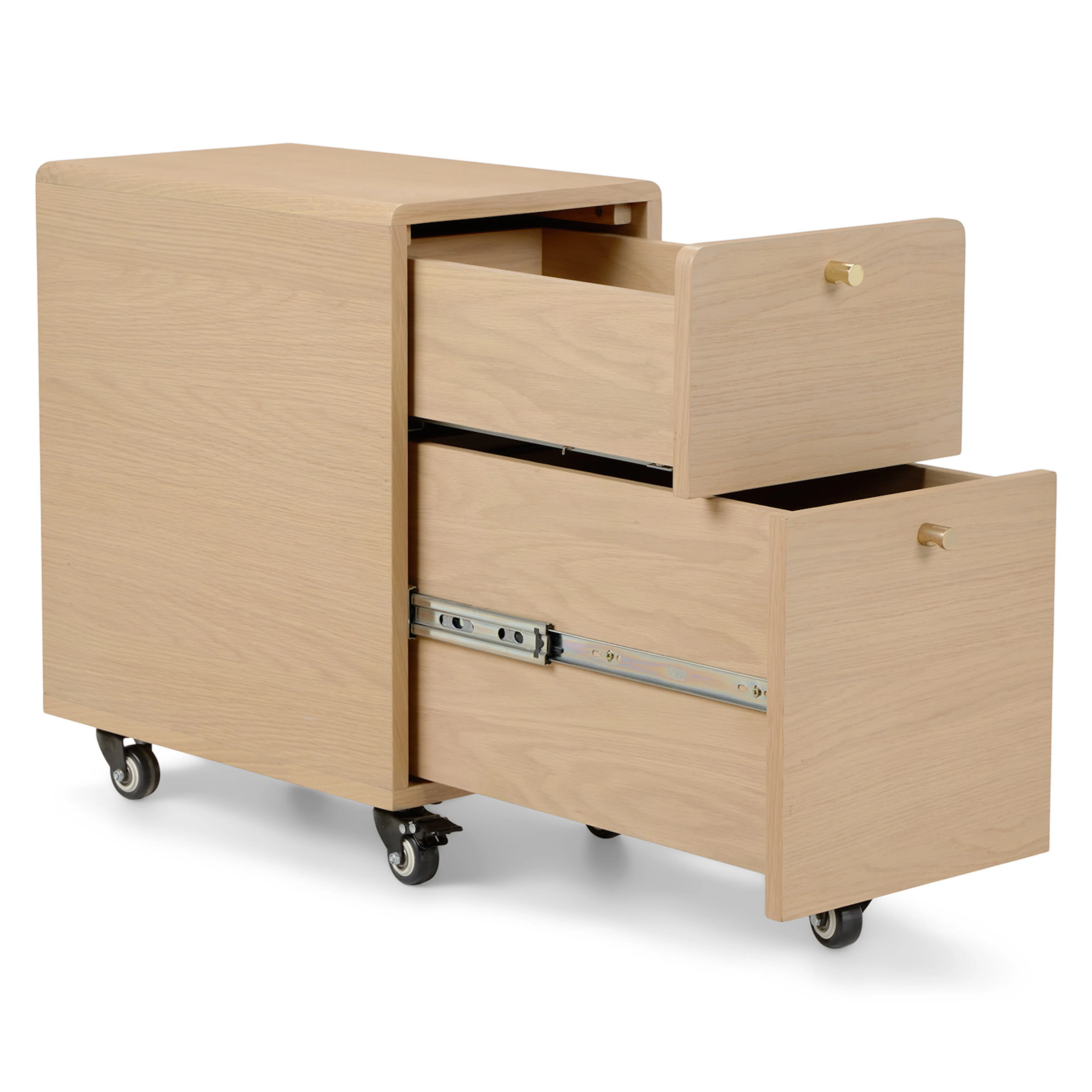 Krossa 12" File Cabinet - White Oak