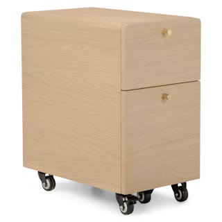 Krossa 12" File Cabinet - White Oak