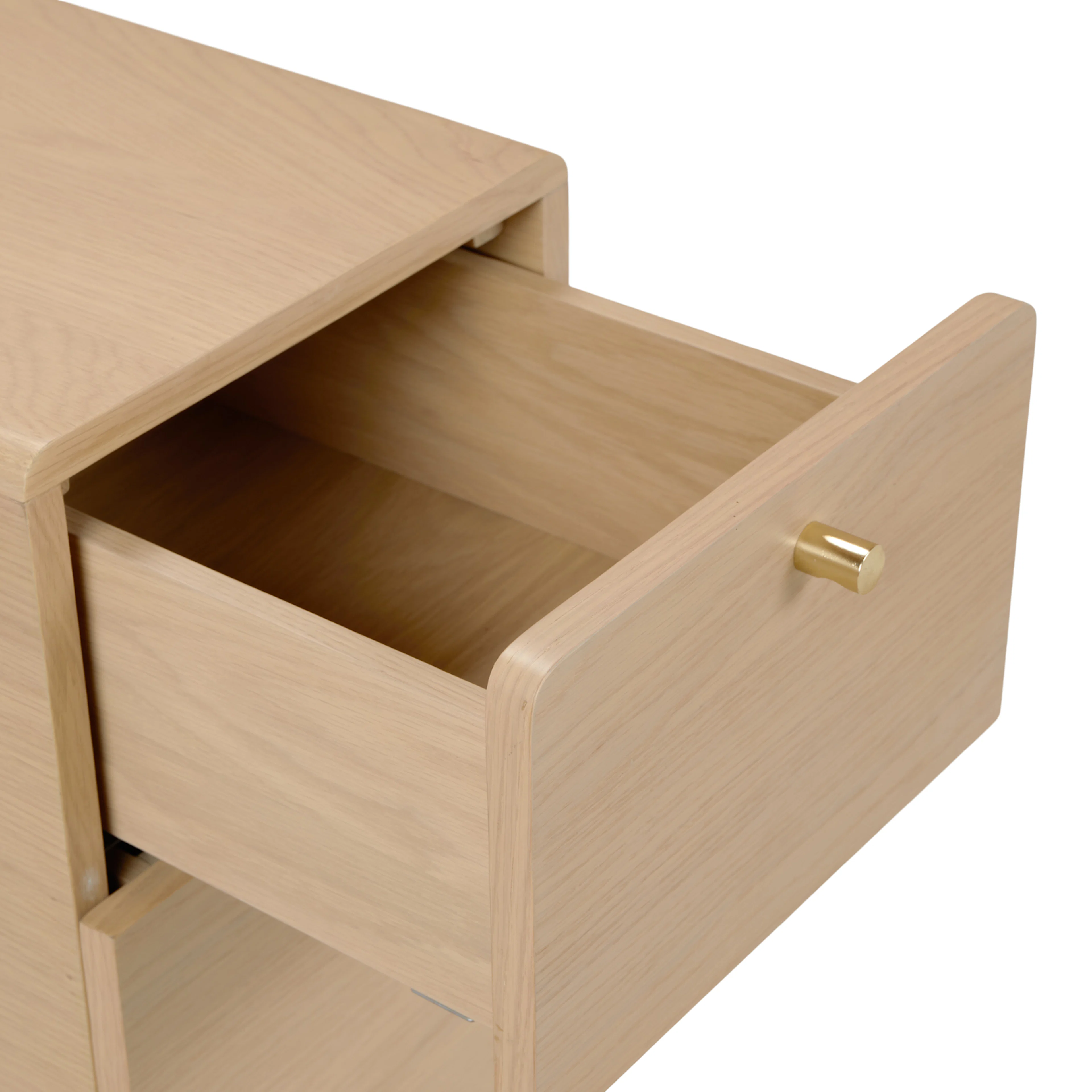 Krossa 12" File Cabinet - White Oak