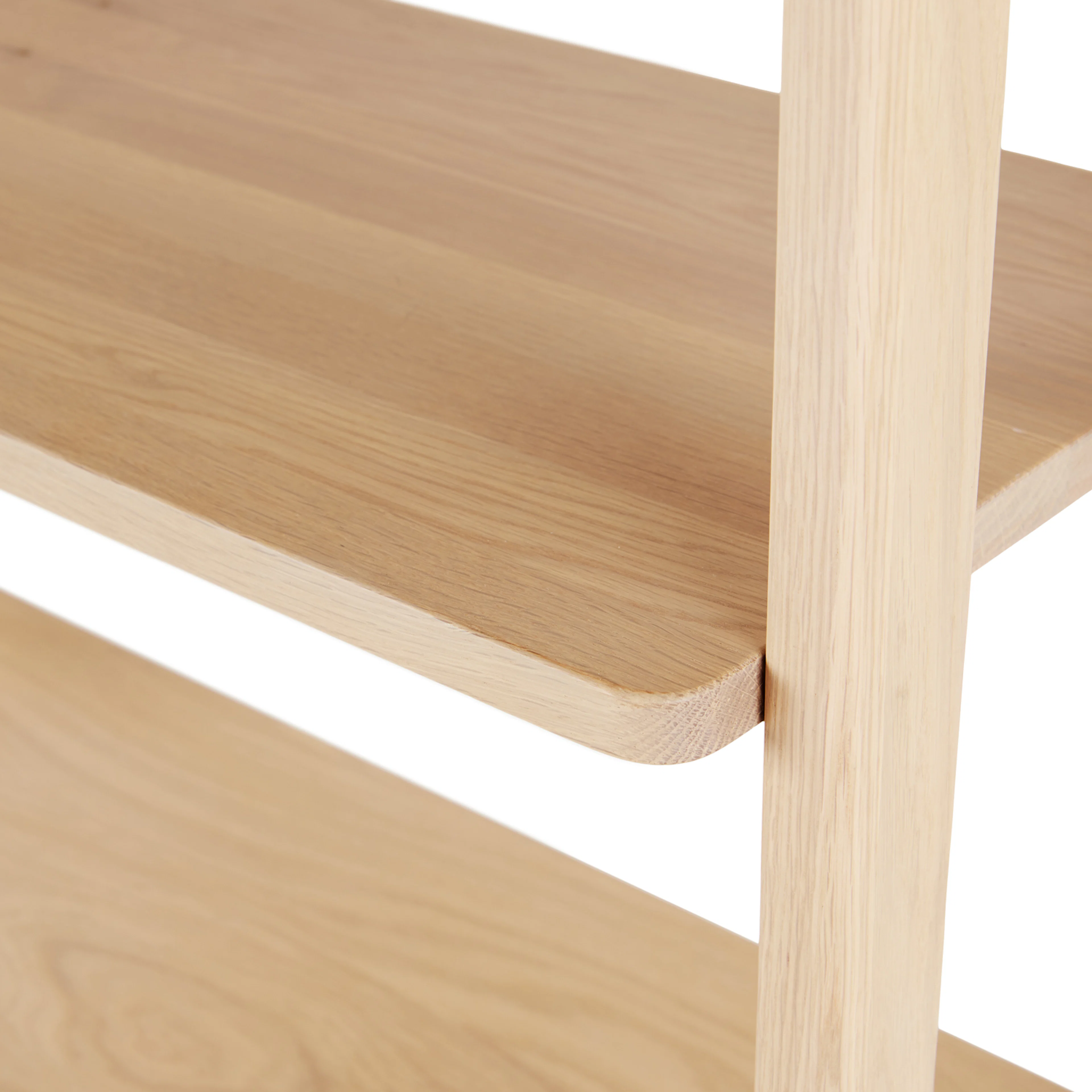 Krossa 31.5" Shelving Unit with Storage - White Oak