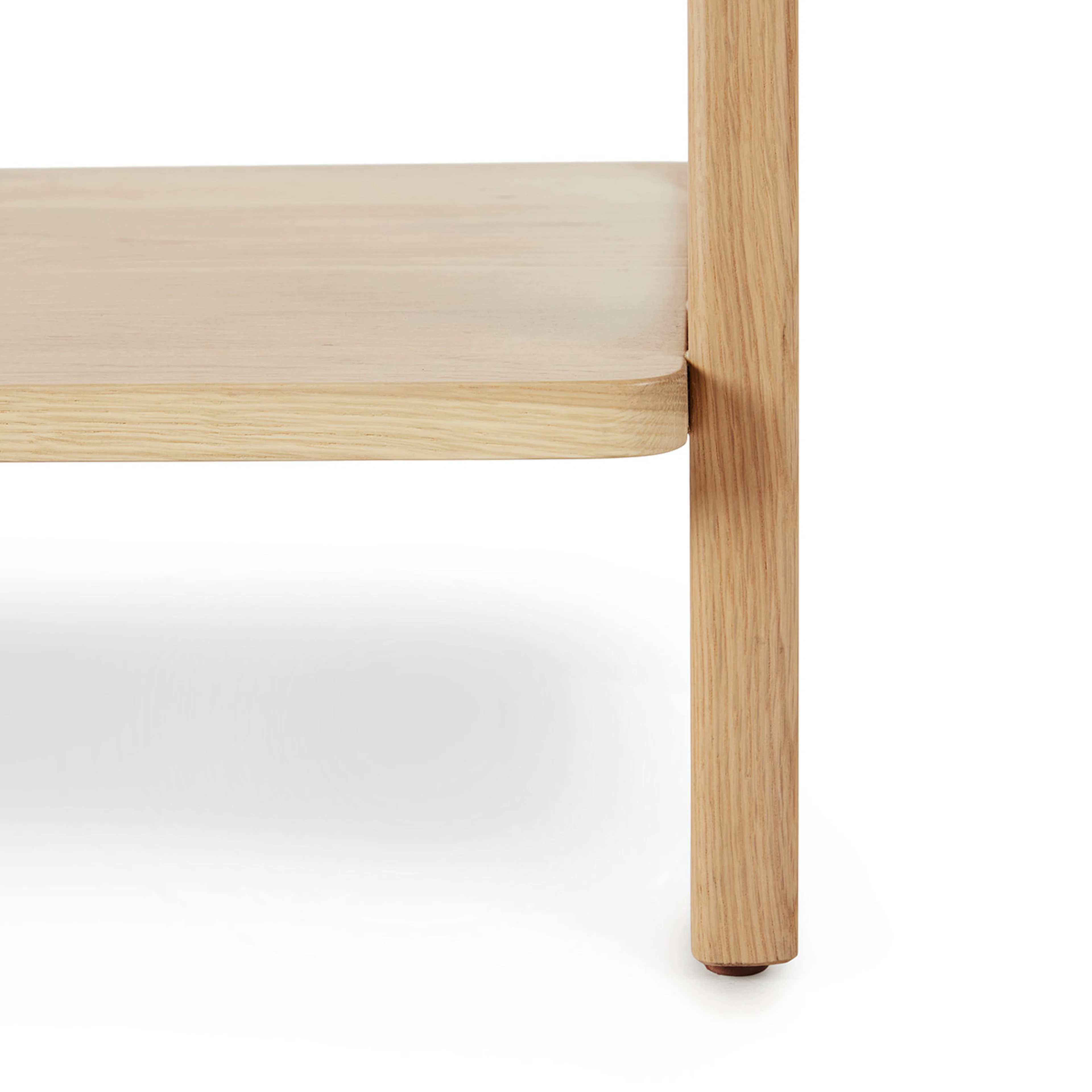 Krossa 31.5" Shelving Unit with Storage - White Oak