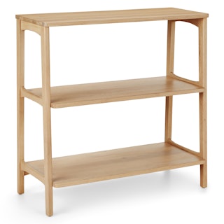 Krossa 36" Shelving Unit, Short - White Oak