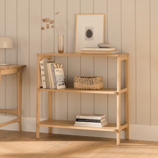 Krossa 36" Shelving Unit, Short - White Oak