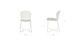 Dot White Stackable Dining Chair - Gallery View 10 of 10.