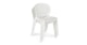 Dot White Stackable Dining Chair - Gallery View 3 of 10.