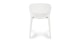 Dot White Stackable Dining Chair - Gallery View 6 of 10.