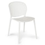 Dot Outdoor Stackable Dining Chair - White