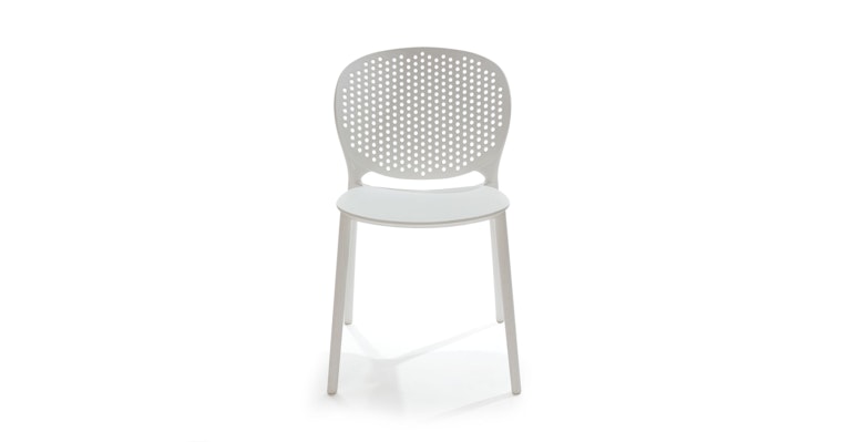 Dot White Dining Chair - Primary View 3 of 8 (Open Fullscreen View).