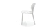 Dot White Dining Chair - Gallery View 4 of 8.