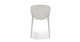 Dot White Stackable Dining Chair - Gallery View 5 of 8.