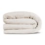 Alto King Linen Duvet Cover - Ivory White