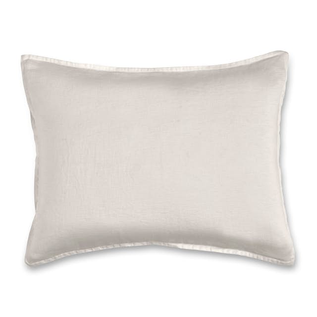Linen Ivory White Standard Sham Set Alto Collection Article