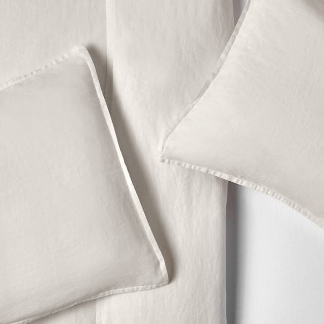 Linen Ivory White Standard Sham Set Alto Collection Article