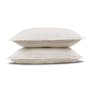 Alto Standard Linen Sham Set - Ivory White