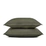 Alto King Linen Sham Set - Green