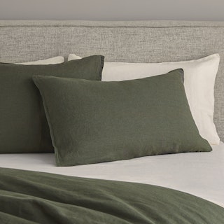 Alto King Linen Sham Set - Green