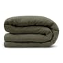 Alto Queen Linen Duvet Cover - Green