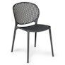 Dot Outdoor Stackable Dining Chair - Graphite