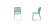 Dot Malibu Aqua Stackable Dining Chair - Gallery View 11 of 11.