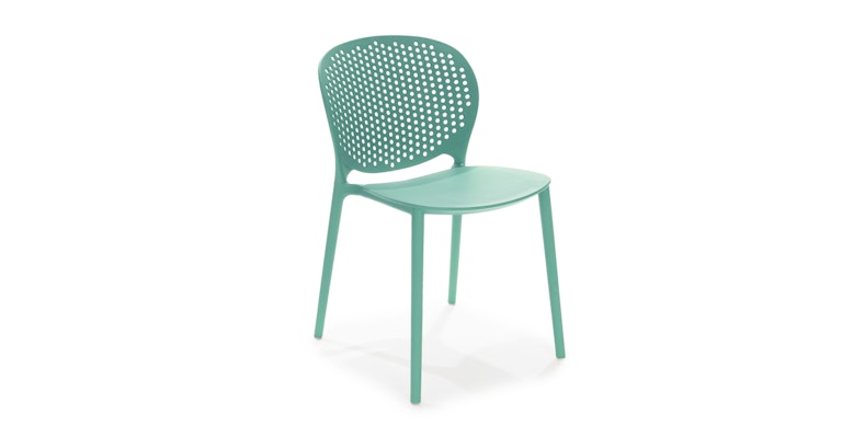 Dot Malibu Aqua Stackable Dining Chair - Primary View 1 of 11 (Open Fullscreen View).