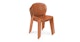 Dot Tanga Orange Stackable Dining Chair - Gallery View 3 of 12.